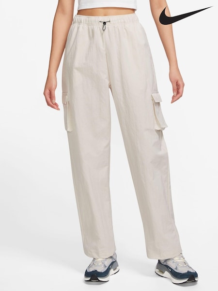 Nike Cream High Rise Woven Cargo Trousers (D61269) | €30