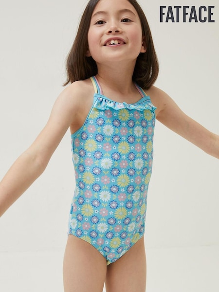 FatFace Blue Floral Swimsuit (D61408) | €10