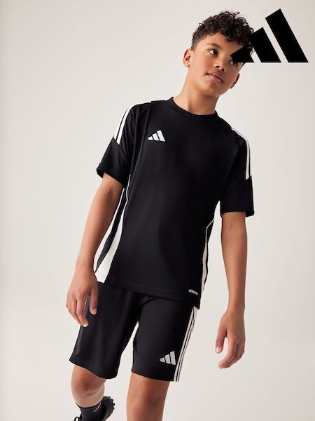 Negru/Alb - Tricou din jerseu adidas Tiro 24 (D61602) | 97 LEI