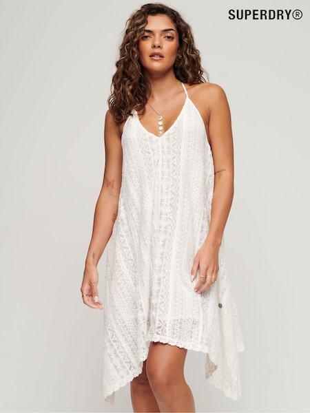 Superdry Vintage All Lace Midi 100% Cotton Dress (D61726) | 300 LEI
