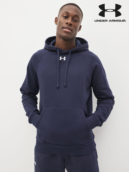 Under Armour Blue Rival Fleece Hoodie (D61904) | $96