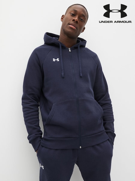 Blå - Under Armour Rival Fleece Zip Up Hoodie (D61912) | kr1 260