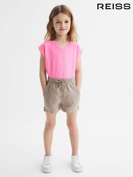 Reiss Cleo Linen Drawstring Shorts (D62097) | ‏245 د.إ.‏