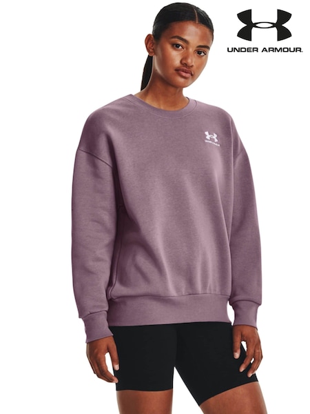 Lila - Under Armour Oversized Icon Fleece-Sweatshirt mit Rundhalsausschnitt (D62118) | 46 €