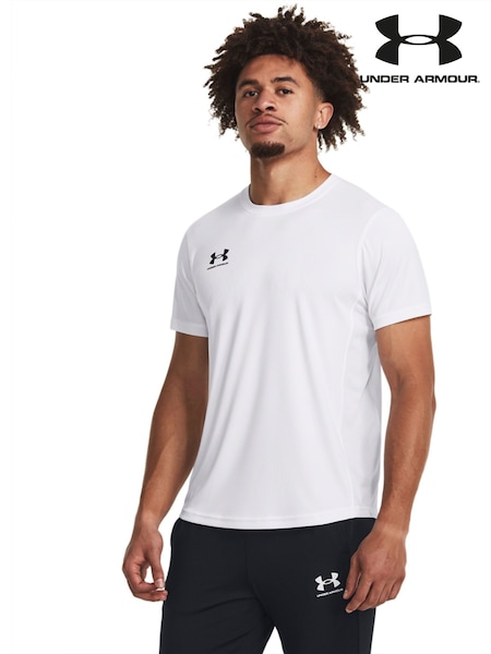 Under Armour White Challenger Train Short Sleeve T-Shirt (D62302) | 124 QAR