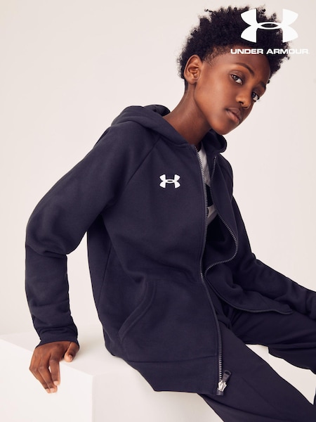 Schwarz - Under Armour Rival Fleece-Kapuzenjacke mit Reißverschluss (D62496) | 33 €