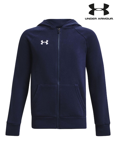 Blau - Under Armour Rival Fleece-Kapuzenjacke mit Reißverschluss (D62498) | 14 €