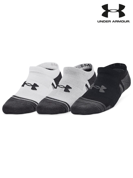 Under Armour Grey Junior Performance Tech Socks 3 Pack (D62589) | LEI 36