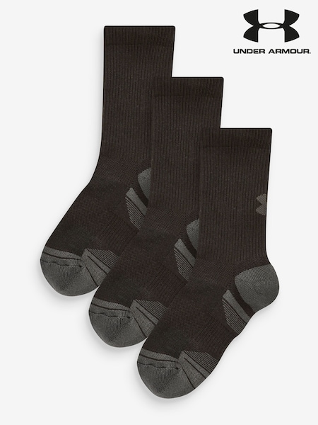 Under Armour Black Junior Perform Tech Crew Socks 3 Pack (D62591) | €15.50