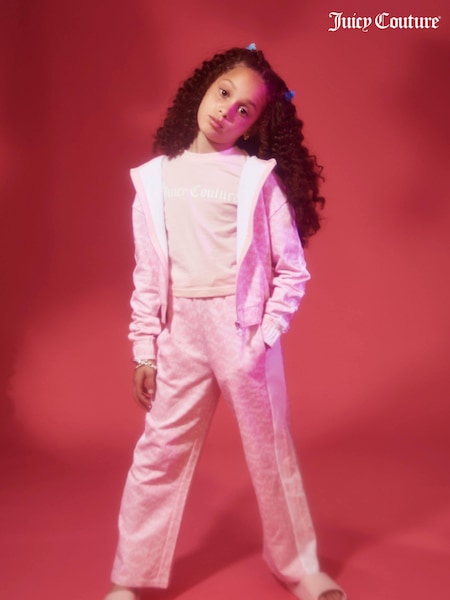 Juicy Couture Girls Pink Loose Joggers (D62795) | €30 - €35