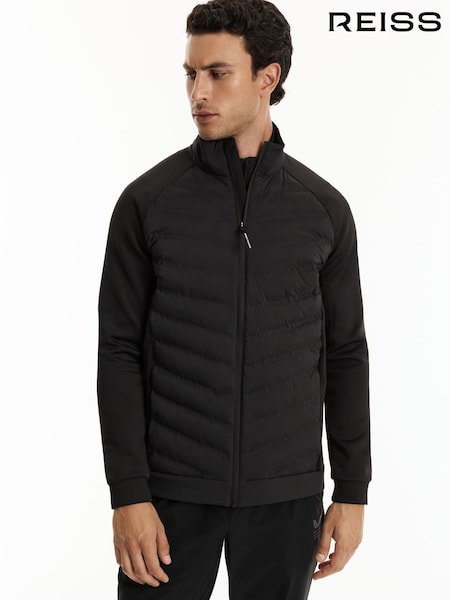 Черный - Regular Reiss Hybrid Jacket Reiss | Castore Hybrid Quilted Jacket