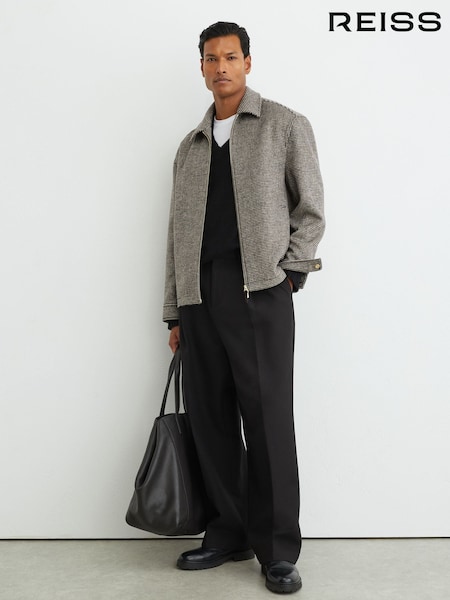 Dark Brown - Regular Reiss Petrov Shirt