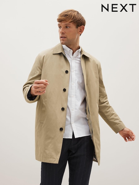 Stone Cream Shower Resistant Trench Coat (D63500) | €52