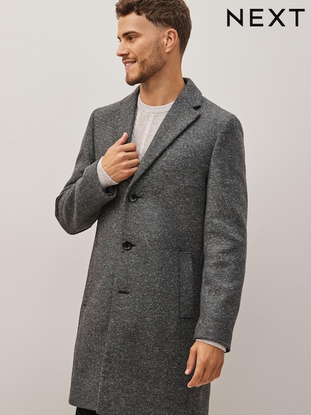 Charcoal Grey Signature Italian Fabric Epsom Coat (D63525) | €35