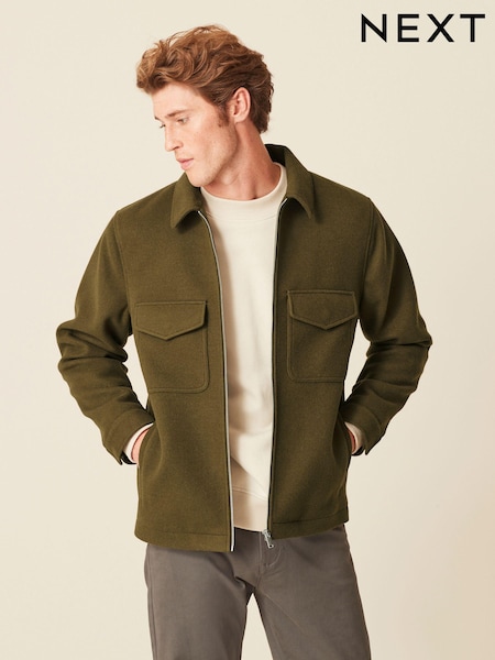 Olive Green Trucker Jacket (D63527) | €8