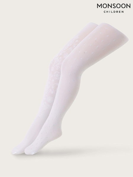 Monsoon Baroque And Glitter Spot Tights 2 Pack (D63962) | 25 € - 27 €
