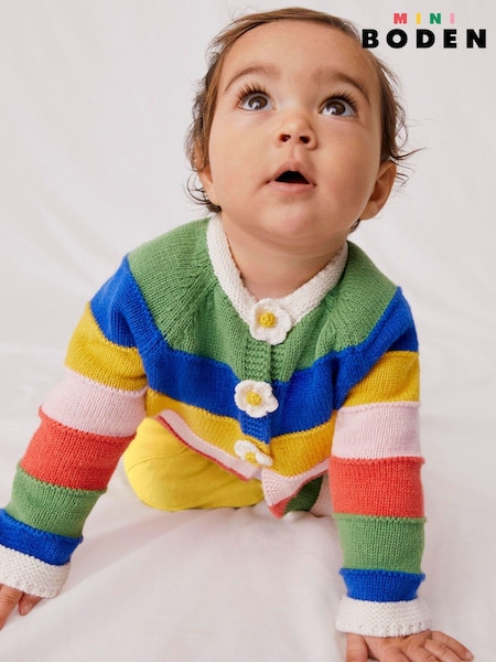 Boden Pink Rainbow Cardigan (D64132) | €21.50 - €37