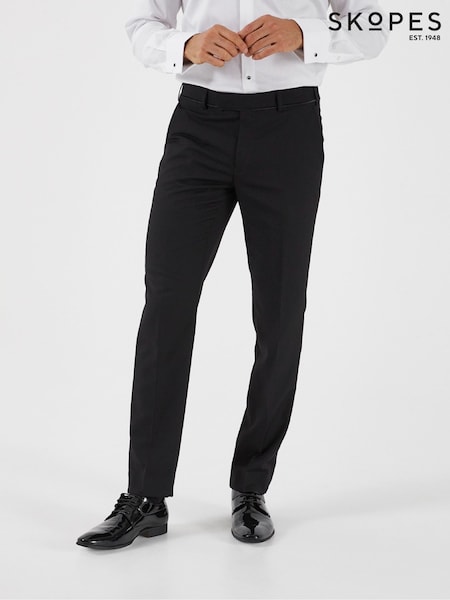Skopes Black Tapered Fit Sinatra Suit Trousers (D64280) | €80