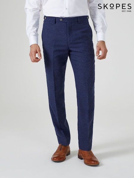 Темно-синий - Skopes Tailored Fit Jude Tweed Suit: Trousers (D64285) | €105