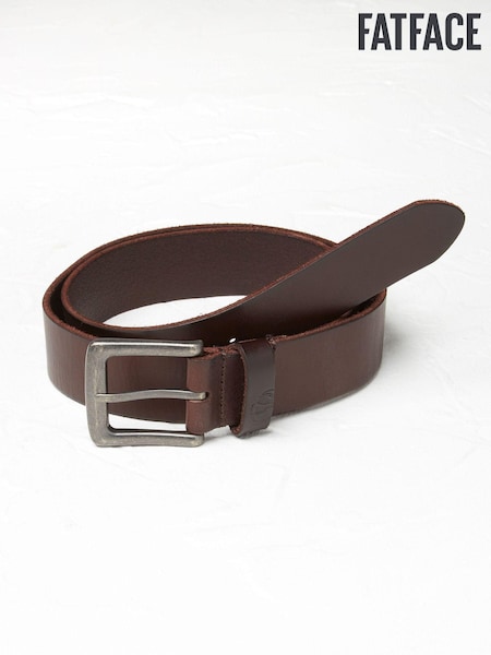 FatFace Brown Italian Leather Belt (D64464) | €39