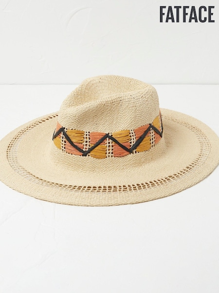 FatFace Straw Fedora Hat (D64470) | 13 €