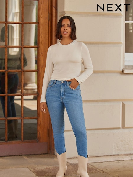 Mid Blue Mom Comfort Stretch Jeans (D64509) | € 15