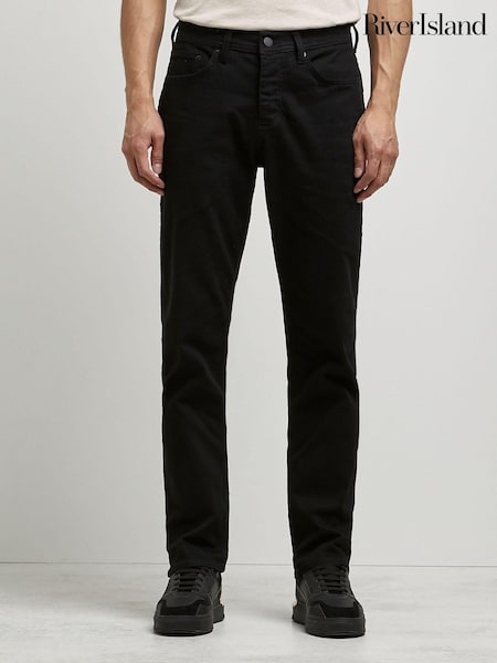 River Island Black Straight Jeans (D64780) | €18.50