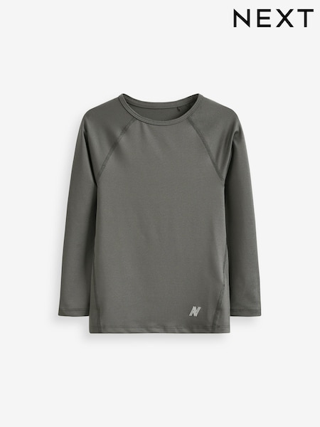 Grey Long Sleeve Base Layer (3-16yrs) (D65322) | €10 - €16