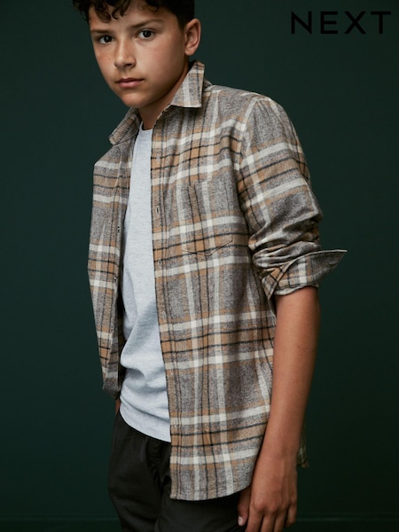 siva - Long Sleeve Check Shirt (3-16yrs) (D65617) | € 11 - € 15
