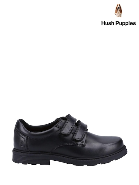 Hush Puppies Logan Senior Black Shoes (D66059) | €34
