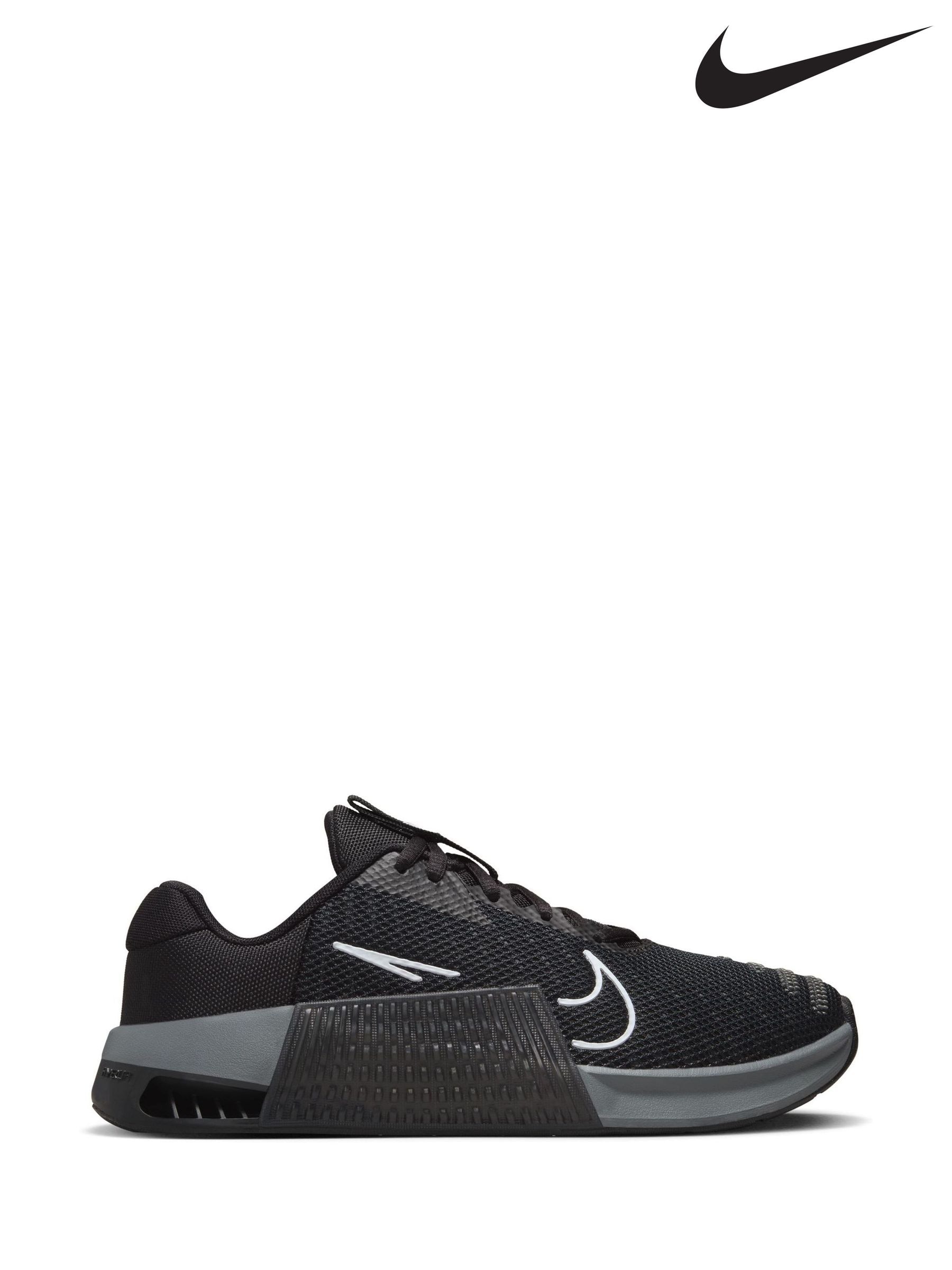 Nike black platform trainers cheap