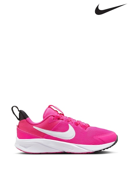 Nike Pink Junior Star Runner 4 Trainers (D66603) | €23