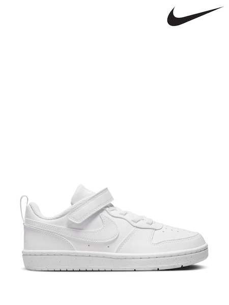 Alb - Pantofi sport Nike Junior Court Borough Low Recraft (D66634) | 283 LEI