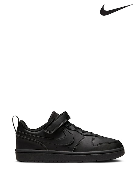 שחור - Nike Junior Court Borough Low Recraft Trainers (D66638) | ‏191‏₪