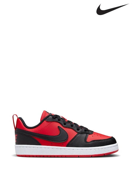 אדום/שחור - Nike Youth Court Borough Low Recraft Trainers (D66639) | ‏251‏₪