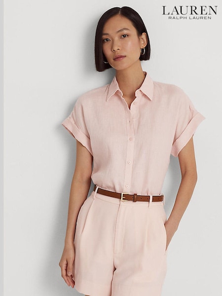 Lauren Ralph Lauren Broono Button Front Linen Shirt (D66680) | €99