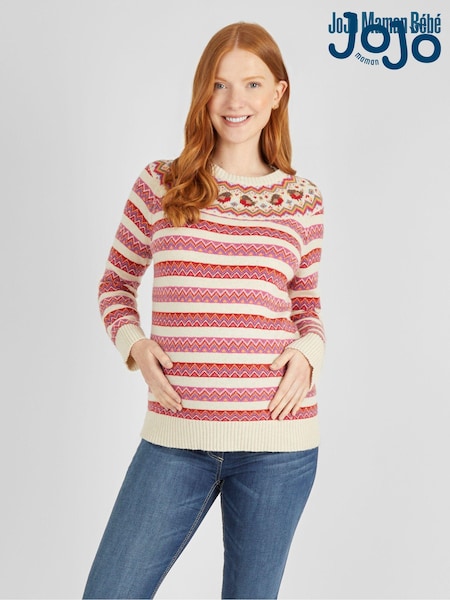 Jojo Maman Bébé Robin Fairisle Pattern Maternity Jumper (D66852) | €68