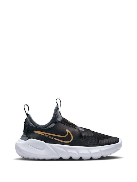 Nike Black/Gold Flex Runner 2 Junior Trainers (D66992) | €21
