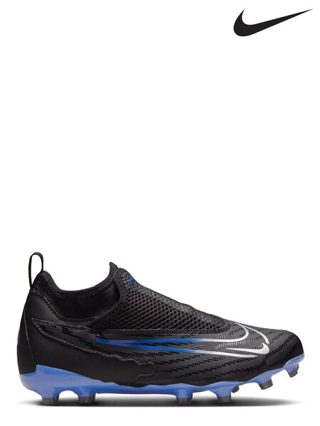 Negru - Ghete și cizme de fotbal pentru joc pe teren dur Nike Jr. Phantom Academy (D67058) | 250 LEI