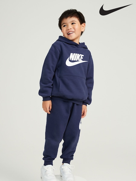 Granatowy - Nike Club Fleece Set (D67276) | 250 zł