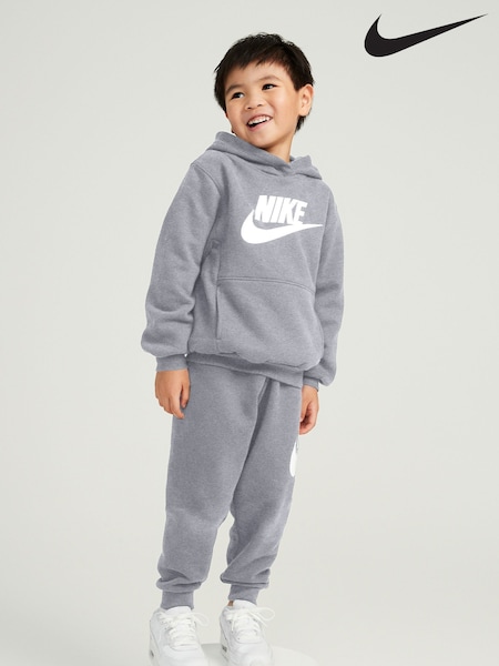 Szary - Nike Club Fleece Set (D67278) | 250 zł