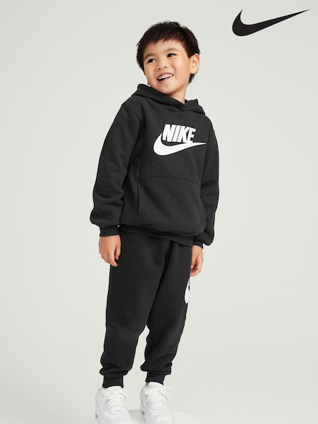 Czarny - Nike Little Kids Club Fleece Tracksuit Set (D67279) | 250 zł