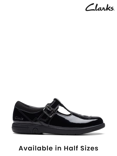 Clarks Black Patent Multi Fit Jazzy Tap Shoes (D67397) | €29 - €33