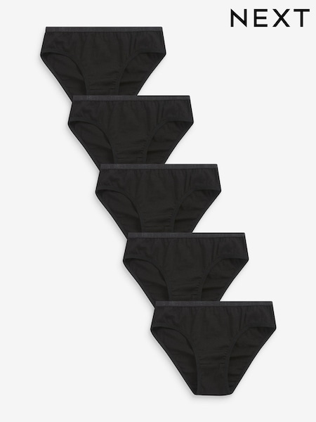 Schwarz, elastisch - Bikini Briefs 5 Pack (3-16yrs) (D67462) | 6 € - 9 €