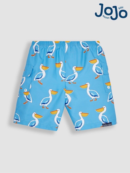 JoJo Maman Bébé Blue Pelican Pelican No Nappy Swim Shorts (D67572) | €28