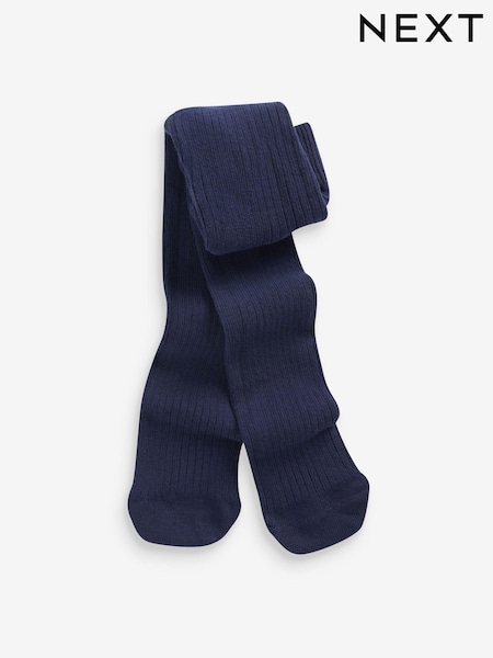 Navy Baby Single Rib Tights (0-18mths) (D67679) | €6