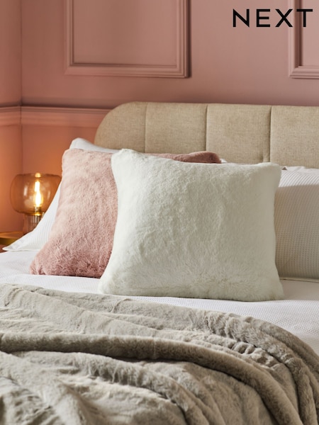 Soft To Touch Plush Faux Fur Cushion (D67891) | ‏74 د.إ.‏