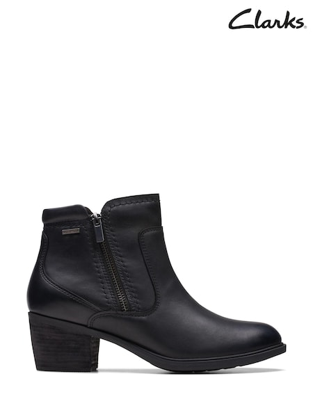 Negru - Ghete și cizme western din piele Clarks Neva (D68082) | 394 LEI