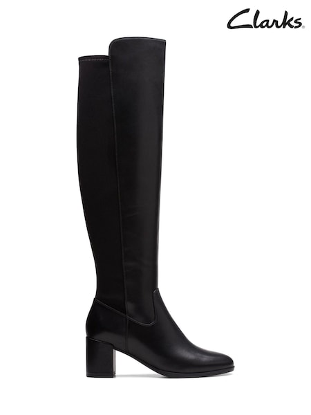 Clarks Leather Freva 55 Stretch Boots (D68095) | 751 LEI