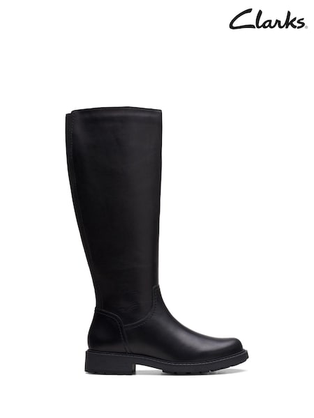 Clarks Black Leather Orinoco 2 Rise Boots (D68145) | €102